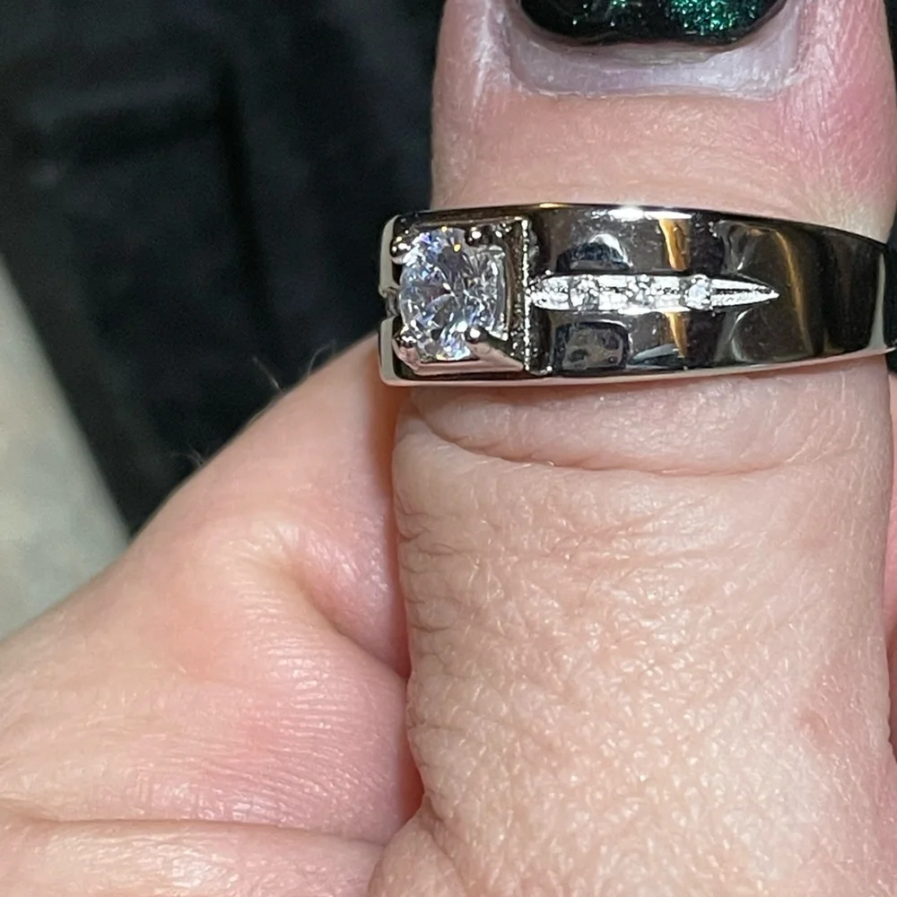 Men’s 1.6CTW Zirconia S925 Ring